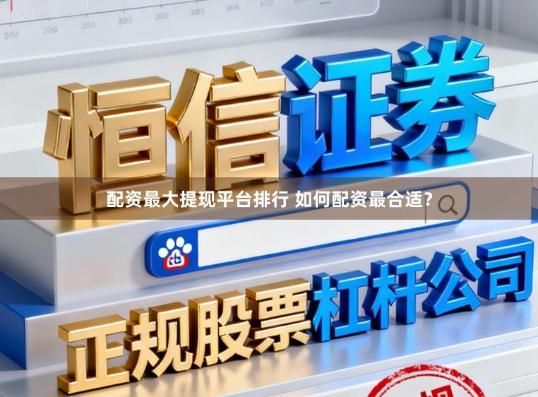 配资最大提现平台排行 如何配资最合适？