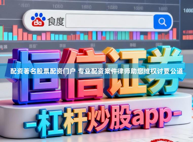 配资著名股票配资门户 专业配资案件律师助您维权讨要公道